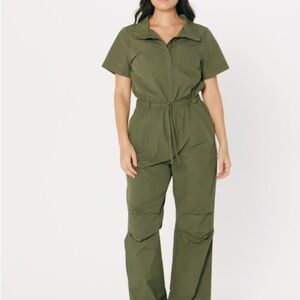 Fabletics Woven Flight Suit Jumpsuit